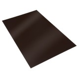 Tabla plana din otel, zincata, Bilman, maro lucios (RAL 8017), 2000 x 1250 x 0.4 mm