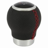 Maner schimbator viteze sferic, piele perforata cu inel cromat 2505RRR RaceSport