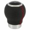 Maner schimbator viteze sferic, piele perforata cu inel cromat 2505RRR RaceSport