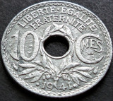 Cumpara ieftin Moneda istorica 10 CENTIMES - FRANTA, anul 1941 * cod 3853 - EROARE BULE ZINC, Europa
