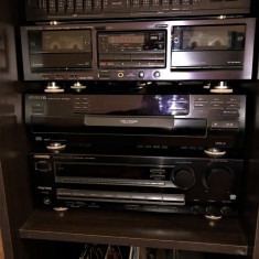 Sistem Kenwood cu rack audio