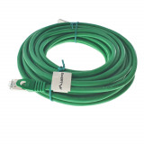 Cumpara ieftin Cablu ecranat FTP, Lanberg 41916, cat.6, mufat 2xRJ45, lungime 10m, AWG 26, 250 MHz, de legatura retea, ethernet, verde