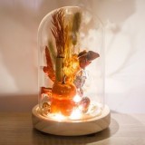 Cupola Decorativa cu Dovleci Plante Uscate &amp; Lumina &Oslash;12x18cm, CMCLASS