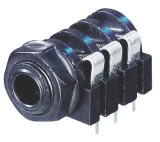 Conector Jack 6.35mm Stereo Mama Neutrik, PVC Negru, Audio Profesional