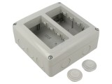 Carcasă modulară IP40 gri GEWISS GW27023 pentru aparatură Nr. 8 27 COMBI