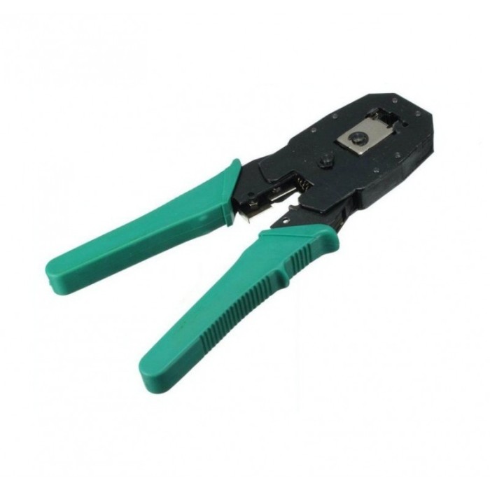 Cleste elSales ELS-315 pentru sertizat conectori internet UTP , FTP RJ 45 si telefon RJ 9 , RJ 11 , verde