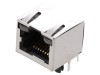 Soclu RJ45 Cat5 Ecranat cu LED 8p8c THT