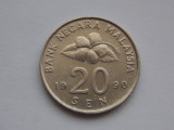 20 sen 1990 Malaysia, Asia