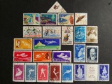 Lot Filatelic Rom&acirc;nesc Variat &ndash; Jocurile Olimpice Roma 1960, Aviație/Aurel Vlaicu, Litoralul Rom&acirc;nesc &amp; Fluturi / Poșta Rom&acirc;nă (1960) - A583