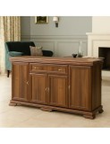 Comoda Living/Dormitor Nuc, 168 cm, 4 Usi, 1 Sertar, Pal melaminat+MDF, Stil Rustic, VM4