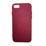 Husa silicon soft-touch pcompatibila cu Apple IPhone 7/8, Visiniu, ALC MOBILE