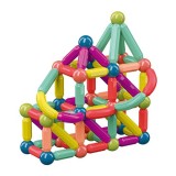 Set 42 piese magnetice de constructie, flippy, forme geometrice, multicolor