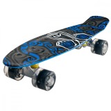 Cumpara ieftin Penny board Action One, Cu roti luminoase, 22 cm, ABEC-7 PU, Aluminium Truck 90 kg, Graphic face v2.0