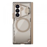 Husa MagSafe pentru Samsung Galaxy Z Fold7 F966, Nillkin, Iceblade Prop with Camera Cutout, Maro