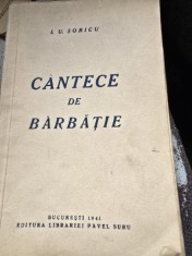 CANTECE DE BARBATIE - I.U. SORICU foto