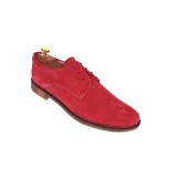Cumpara ieftin Oferta marimea 40 - Pantofi barbati casual din piele naturala intoarsa, Rosu - LPARVELTM
