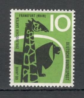 Germania.1958 100 ani Gradina Zoologica Frankfurt MG.129