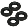 vidaXL Set 4 Tuburi Interioare Roți Cărucior 3.00-4 (260x85) Cauciuc Durabil Negru