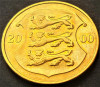 Moneda 1 COROANA - ESTONIA, anul 2000 * cod 2373 = excelenta, Europa