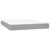 Cumpara ieftin Saltea cu arcuri buzunar, fermitate medie, gri deschis, 140x200x20 cm, textil