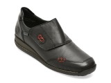 Pantofi RIEKER negri, 44295, din piele naturala