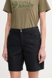 Hagl&ouml;fs pantaloni scurți outdoor Korp Lite culoarea negru, neted, medium waist, 607877