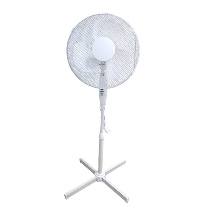 Ventilator cu picior VEN-2, 50w, 40 inch, 3 viteze, inaltime reglabila, Alb