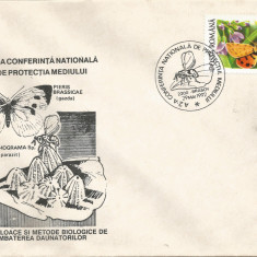România, A 2-a Conferinţă naţională de protecţia mediului, plic, Braşov, 1992