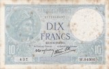 FRANTA 10 francs 19-6-1941 VF!!!