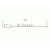 Senzor de avertizare,uzura placute de frana IVECO DAILY III bus (1999 - 2006) BOSCH 1 987 474 573