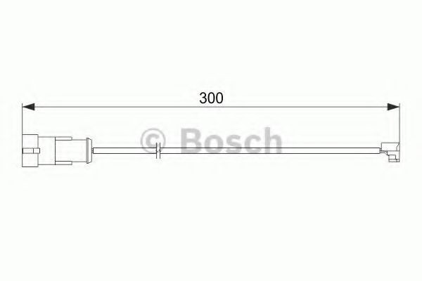 Senzor de avertizare,uzura placute de frana IVECO DAILY III caroserie inchisa/combi (1997 - 2007) BOSCH 1 987 474 573