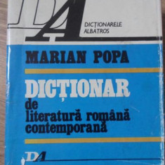 DICTIONAR DE LITERATURA ROMANA CONTEMPORANA-MARIAN POPA