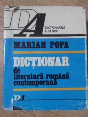 DICTIONAR DE LITERATURA ROMANA CONTEMPORANA-MARIAN POPA-225563 foto