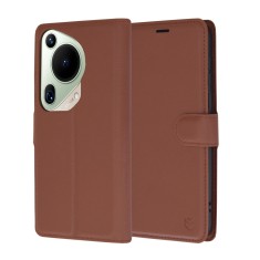 Husa Huawei Pura 70 Ultra Techsuit Leather Folio, maro foto