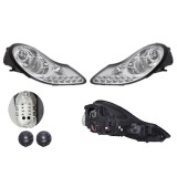 Set faruri Porsche Boxster (986), 09.1996-11.2004, partea Stanga+Dreapta, Tuning, Fata, cu lampa de parcare LED; cu indicator led; tip bec H1+H1+LED;, Rapid