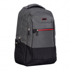 Rucsac laptop Minsk Lamonza, 47 cm, Negru/Gri foto