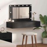 vidaXL Masă de Machiaj cu sertar Negru 100 x 40 x 70 cm Lemn compozit