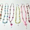 Reducere, 10 coliere multicolore din margele, vesele, handmade