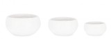Cumpara ieftin Set 3 ghivece flori ciment alb 33x15 cm, 45x20 cm, 55x25 cm