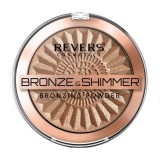 Pudra Bronzanta Revers Bronze &amp; Shimmer Nr. 2, 9g, Iluminatoare, Textura Catifelata, Nude