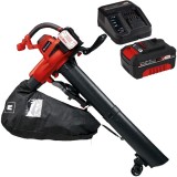 Einhell GE-CL 36/230 Li E PXC + Starter Kit - Suflanta de gradina 700 m3/h + Set 1 acumulator si incarcator Li-Ion 18 V 4 Ah