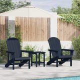 scaune Adirondack 2 pcs Bleumarin 74x82x90 cm HDPE