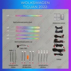 Lumini ambientale VW Golf 7 dedicat control din sistemul original sau telefon CarStore Technology