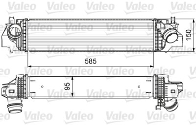 VALEO 818640 Intercooler, compresor foto