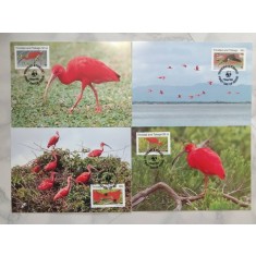 Trinidad and Tobago 1990 - ibis rosu, serie CarteMaxima