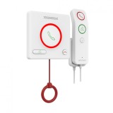 BUTON DE APELARE MEDICALA cu telecomanda Hikvision DS-KHH6020X-H; 1x RJ45 port, alimentare: DC12V private POE, protectie: IPX5 Intercomunicare bidirec