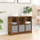 vidaXL Bufet cu sertar Stejar fumuriu 73,5 x 22,5 x 53,5 cm 8000504