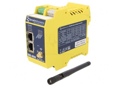 Controler Ethernet 3 Porturi pentru Șină DIN, 5-30VDC foto
