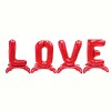 Set Baloane LOVE Folie Metalizata Rosie 80cm, 4 Bucati - Decor Valentine&#039;s Day, Nunta, Sedinta Foto