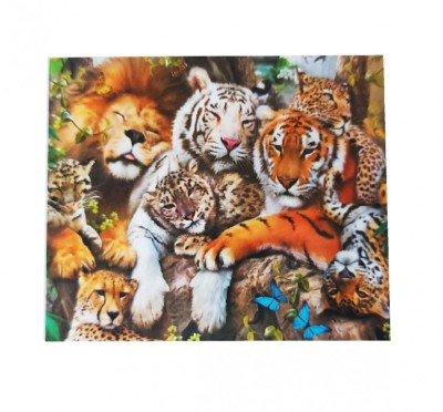 Set pictura cu diamante 5D, Model Animale salbatice, 50 cm, 174918C-9 foto